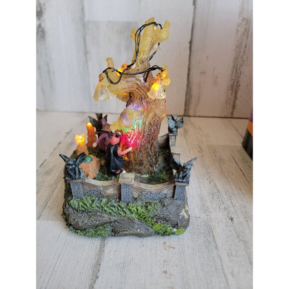 Spooky hollow Halloween tree light up haunted village accessory decor - Picture 7 of 10